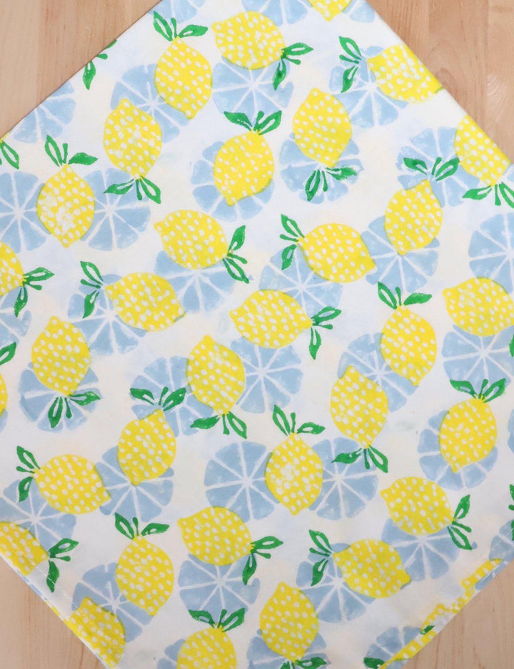 Lemon Cotton Tea Towel - Passion Lilie