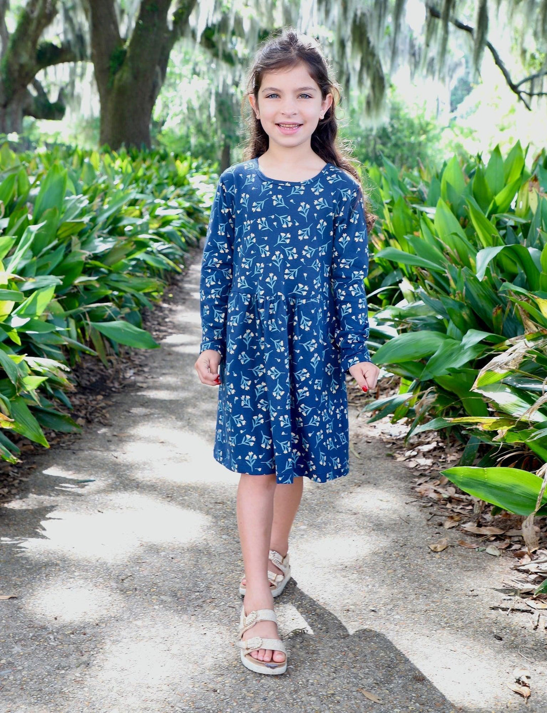 Little Meadow Organic Twirl Dress - Passion Lilie
