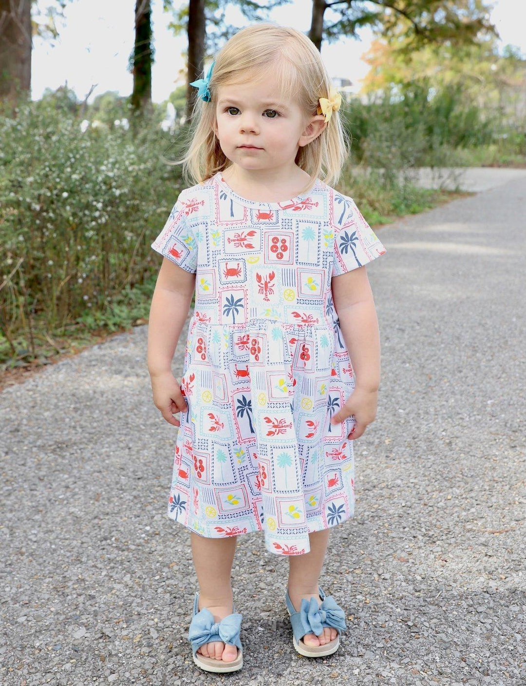 Little NOLA Riviera Organic Girl's Dress