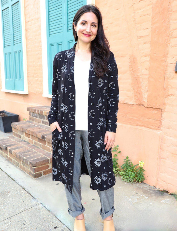 Lunar Organic Cardigan - Passion Lilie
