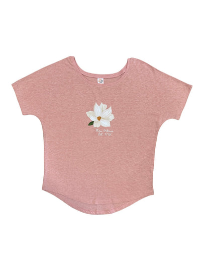 Magnolia Eco - Triblend Flowy Tee : Fair Trade - Passion Lilie