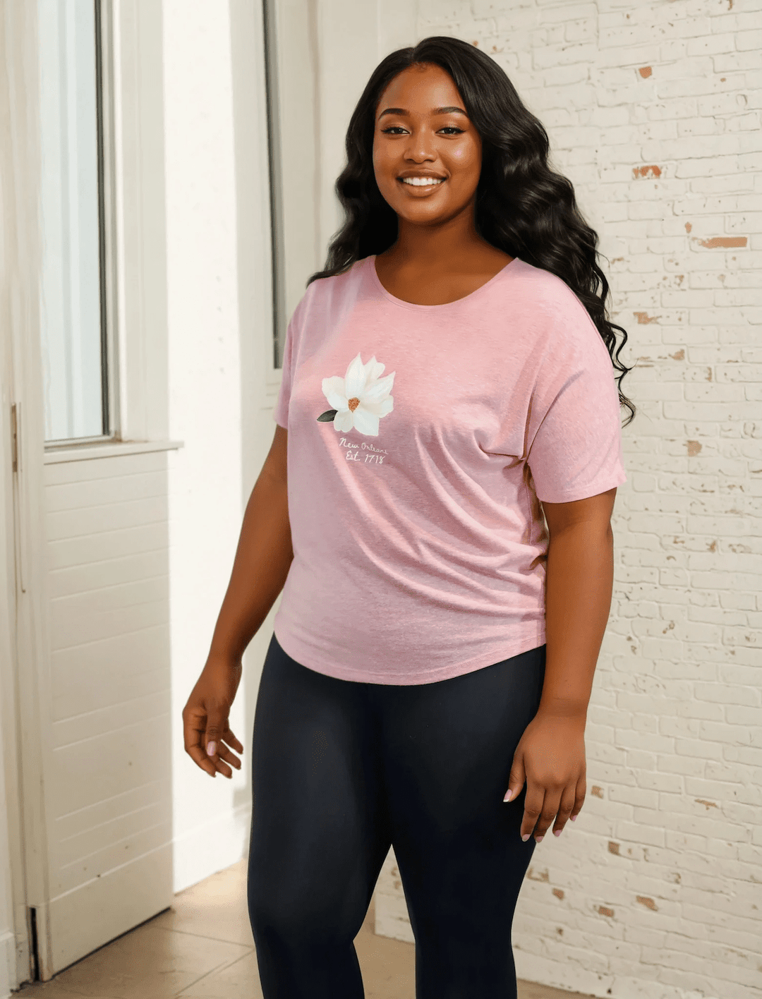Magnolia Eco - Triblend Flowy Tee : Fair Trade - Passion Lilie