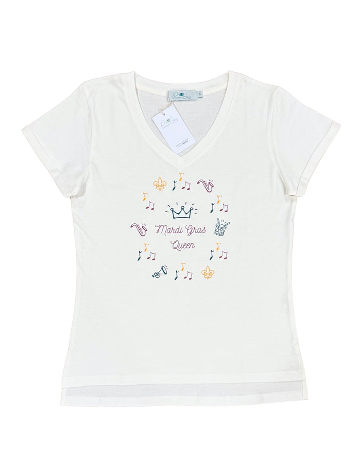 Mardi Gras Queen Organic Cotton T-Shirt - Passion Lilie