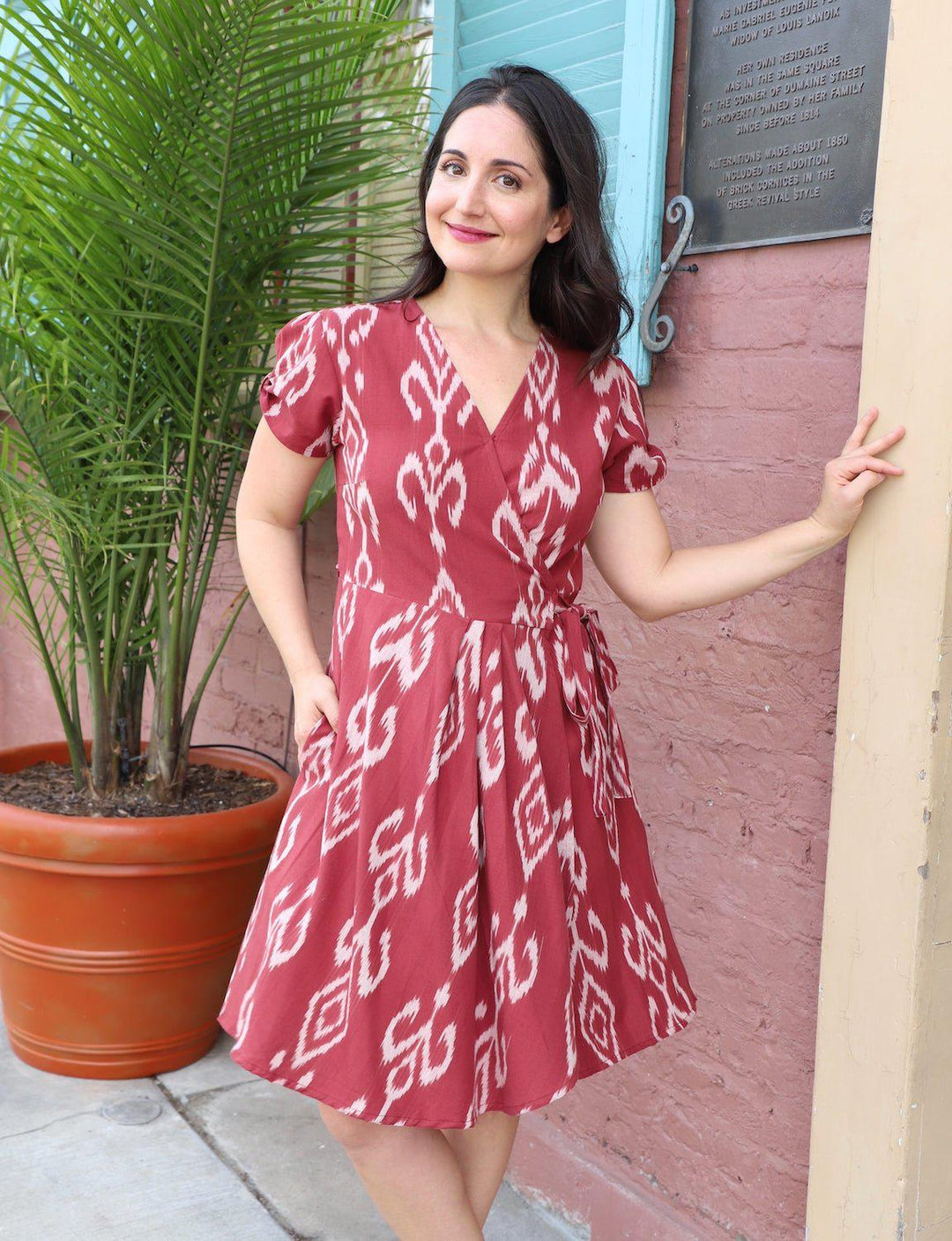 Merlot Burgundy Wrap Dress | Fair Trade | Passion Lilie Merlot Burgundy Wrap Dress | Fair Trade | Passion Lilie