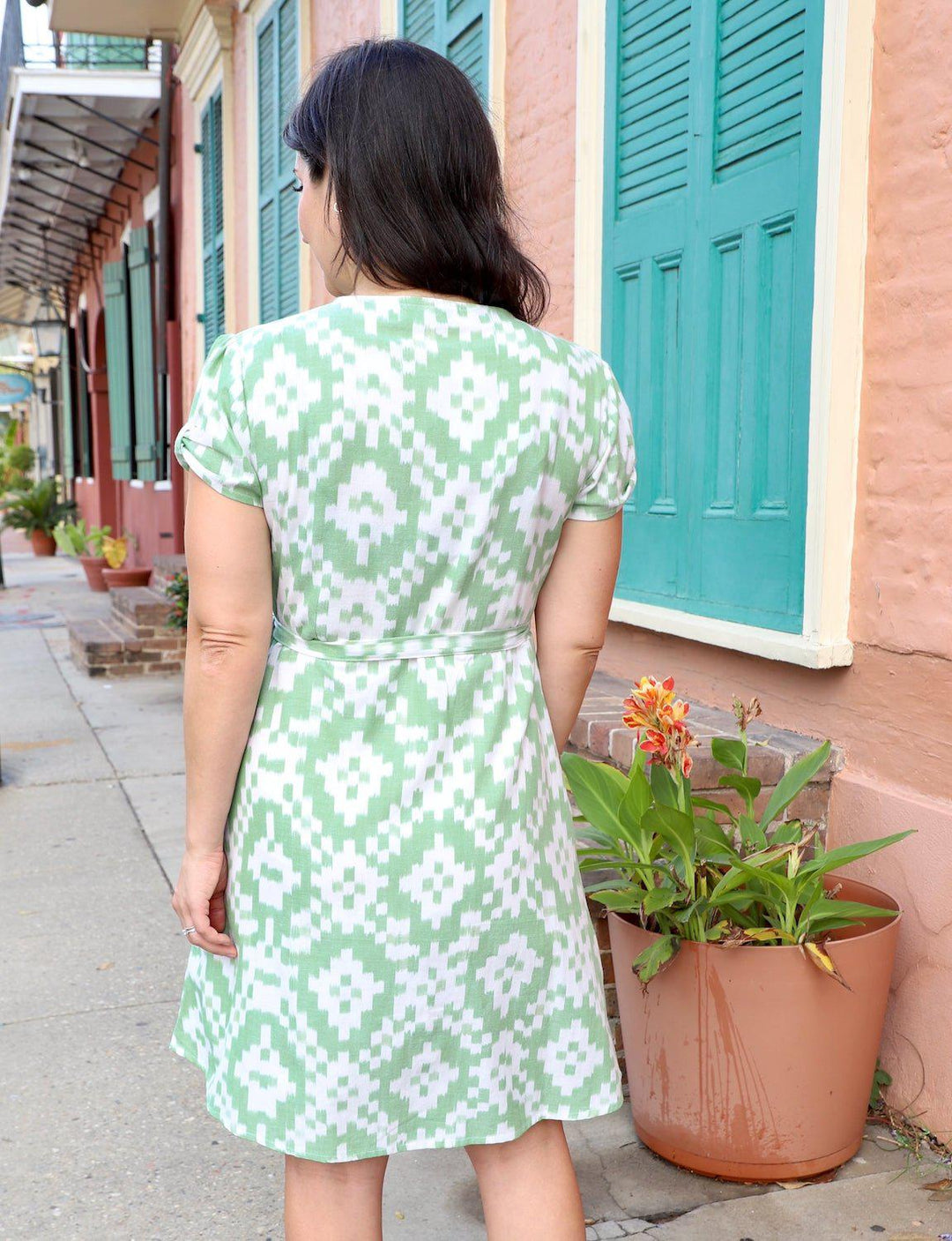 Mint Julep Organic Cotton Wrap Dress - Passion Lilie