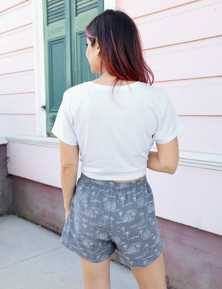 Misty Bayou Organic Cotton Shorts - Passion Lilie