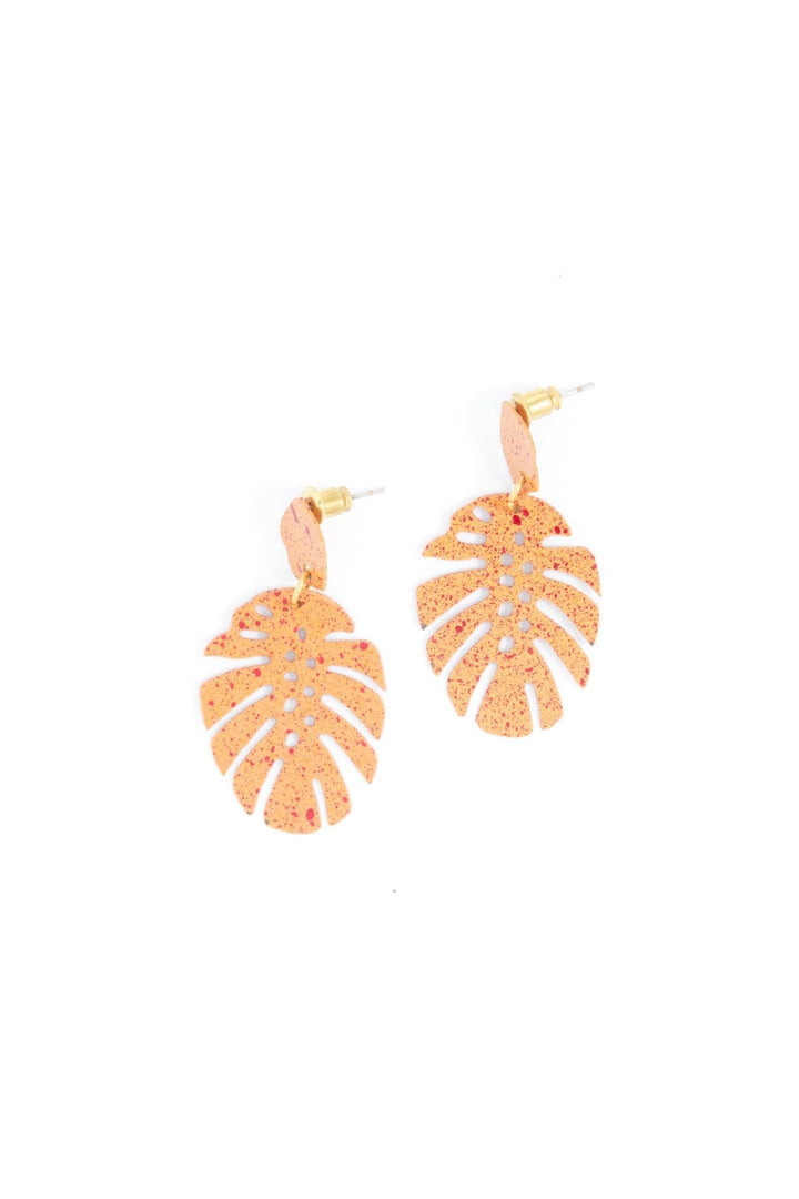 Monstera Studs - Passion Lilie