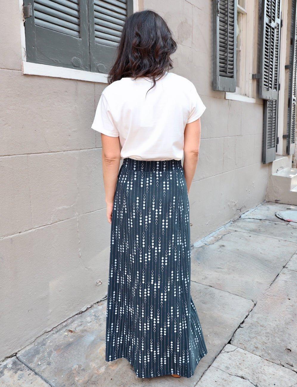 Moon Phases Organic Maxi Skirt - Passion Lilie