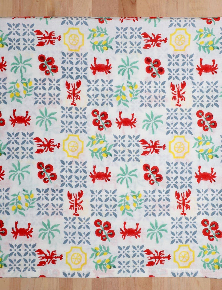 New Orleans Riviera Cotton Tea Towel - Passion Lilie