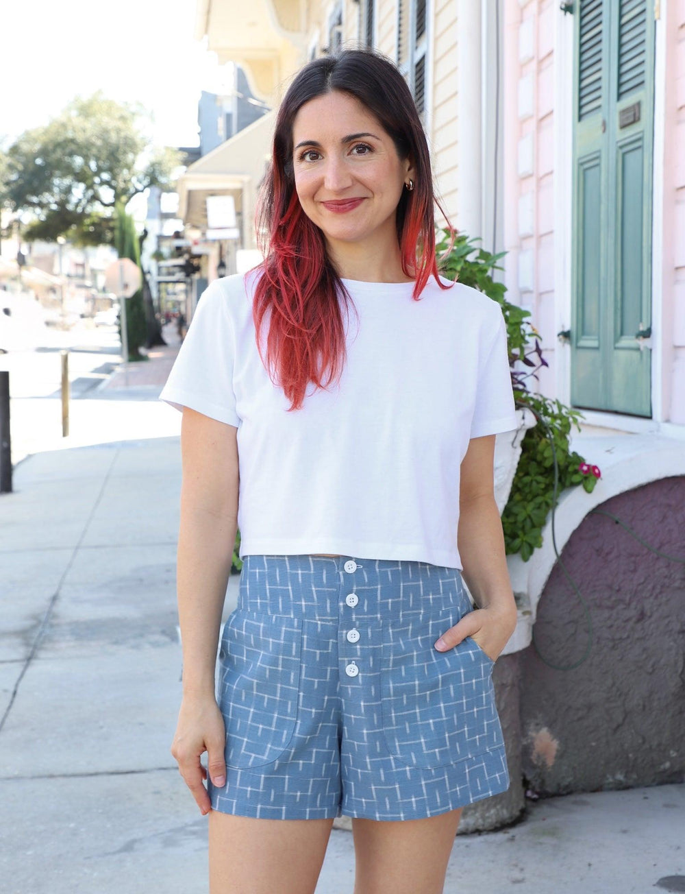 Nila Sky Organic Cotton Shorts - Passion Lilie