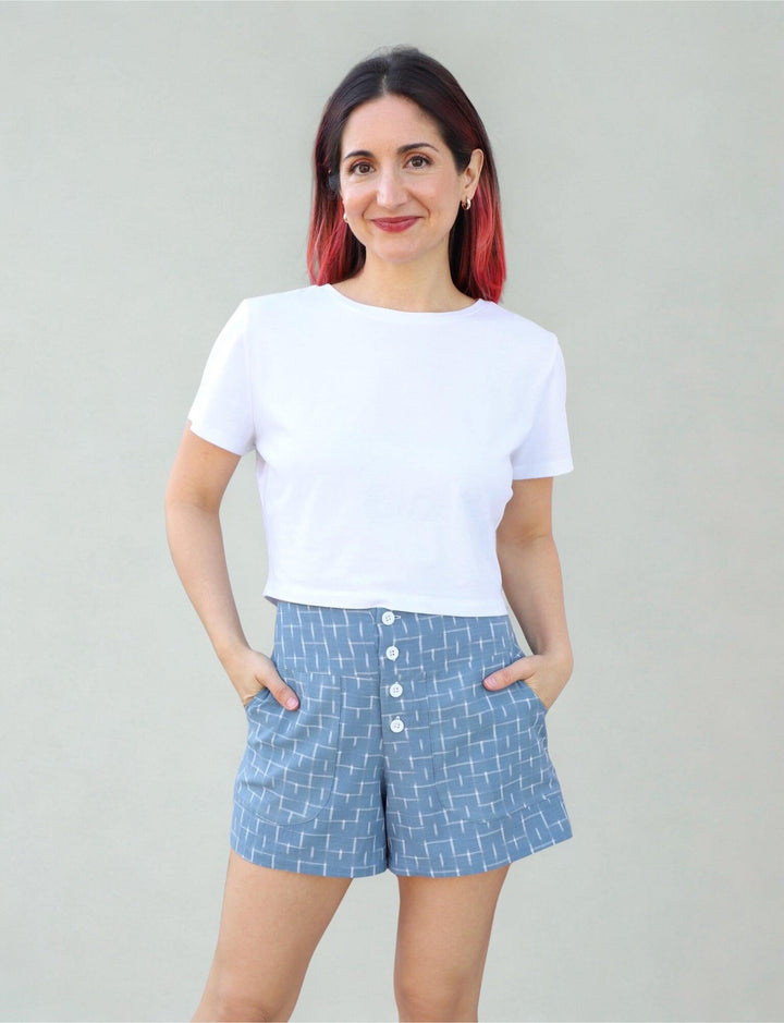 Nila Sky Organic Cotton Shorts - Passion Lilie