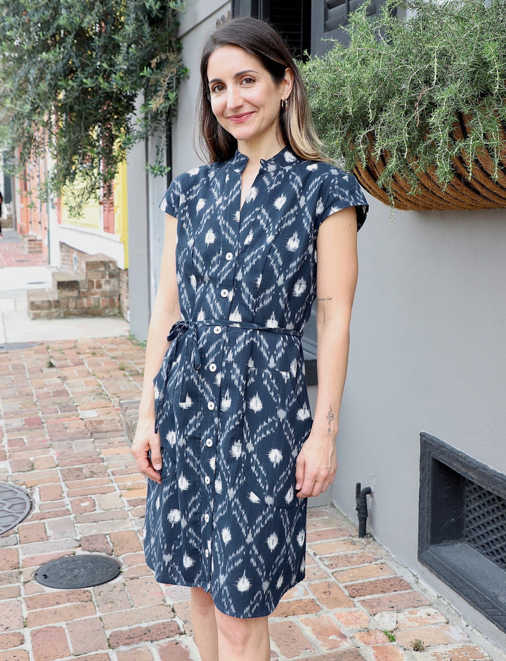 Nilam Organic Cotton Button Up Dress - Passion Lilie