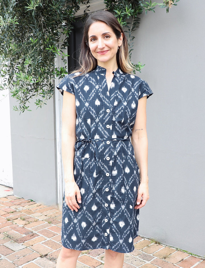 Nilam Organic Cotton Button Up Dress - Passion Lilie