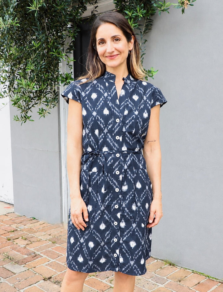 Nilam Organic Cotton Button Up Dress - Passion Lilie
