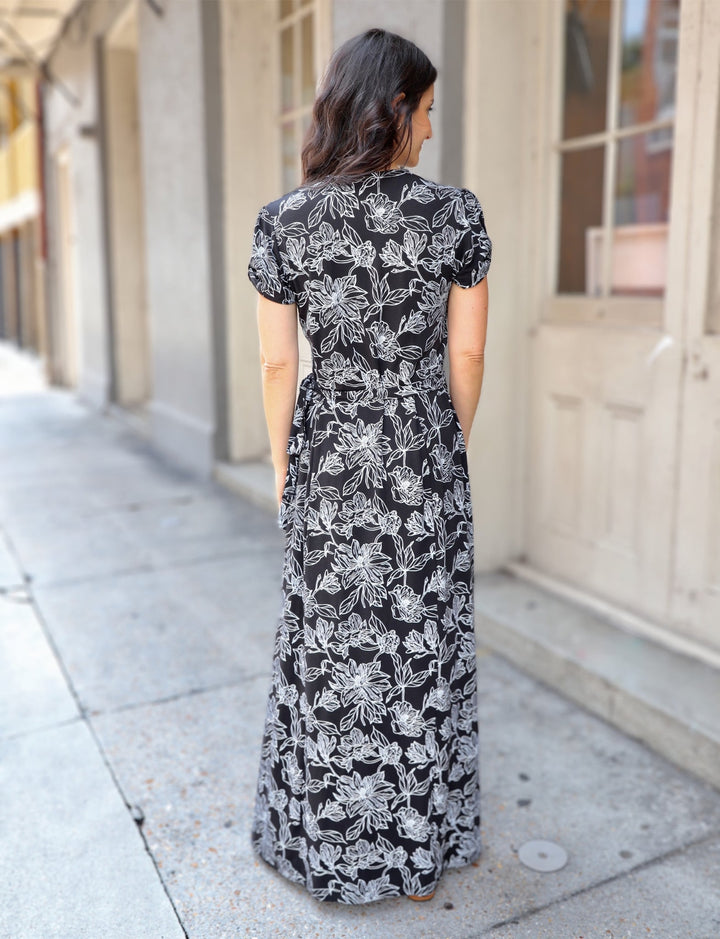 Obsidian Magnolia Organic Maxi Dress - Passion Lilie