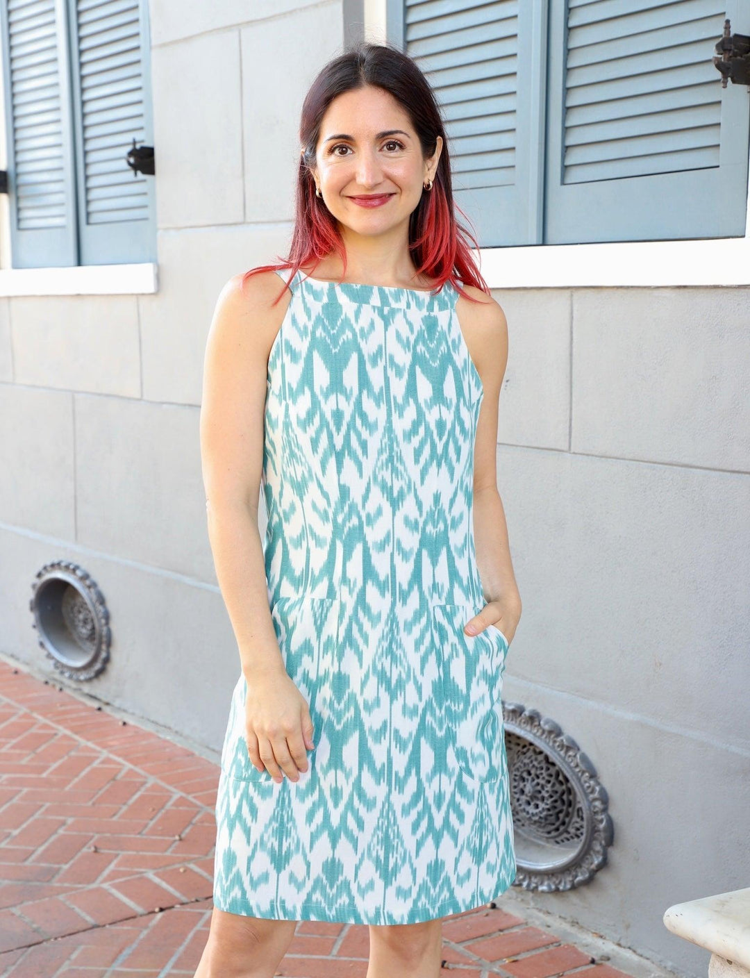 Parvati Organic Cotton Ikat Shift Dress | Fair Trade