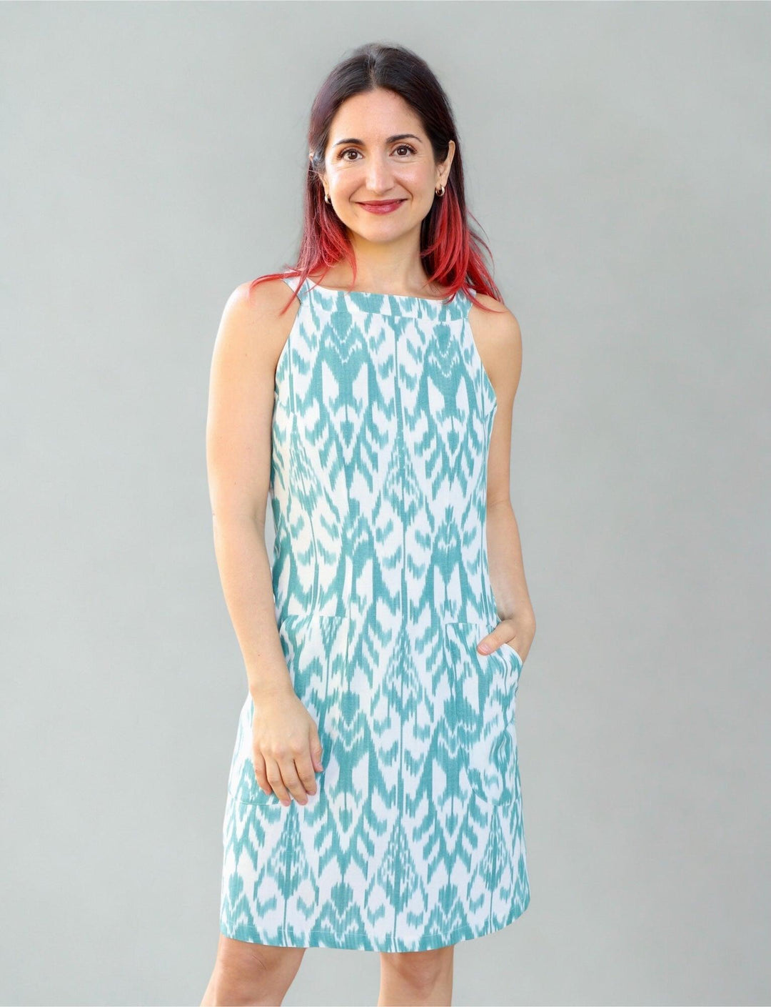 Parvati Organic Cotton Ikat Shift Dress | Fair Trade