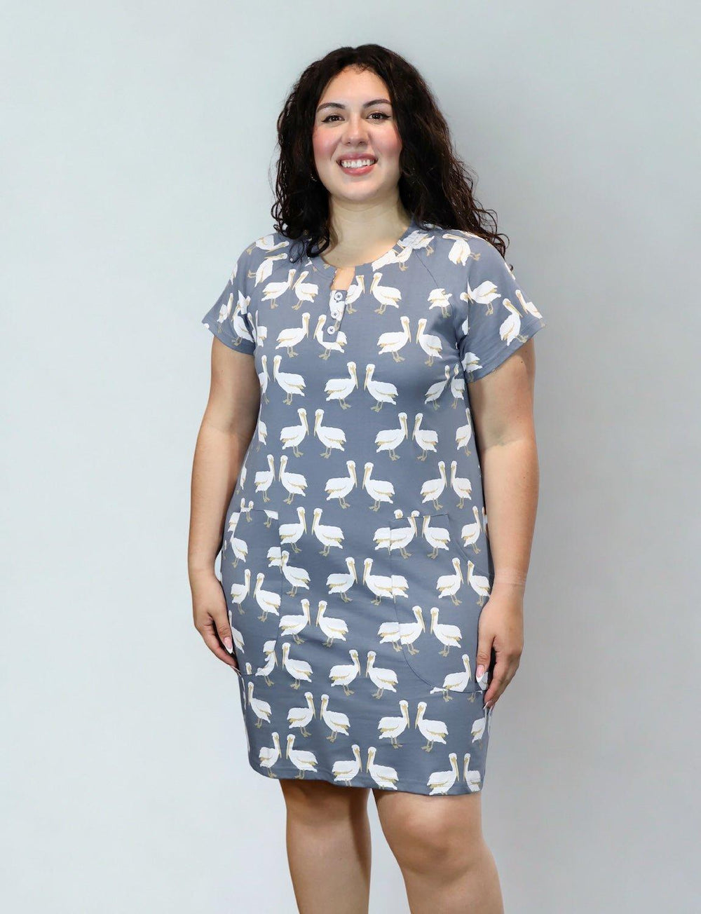 Pelican Bay Organic Cotton Shift Dress - Passion Lilie