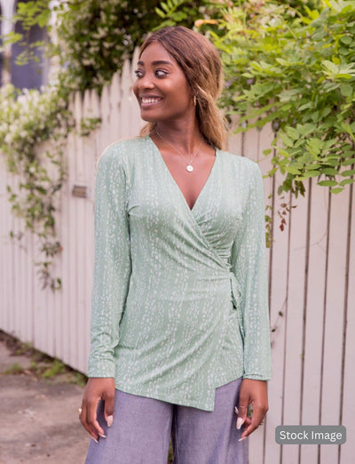 Peridot Organic Wrap Top : Pre - Loved - Passion Lilie