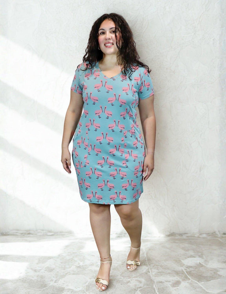 Pink Pelican Organic Dress - Passion Lilie