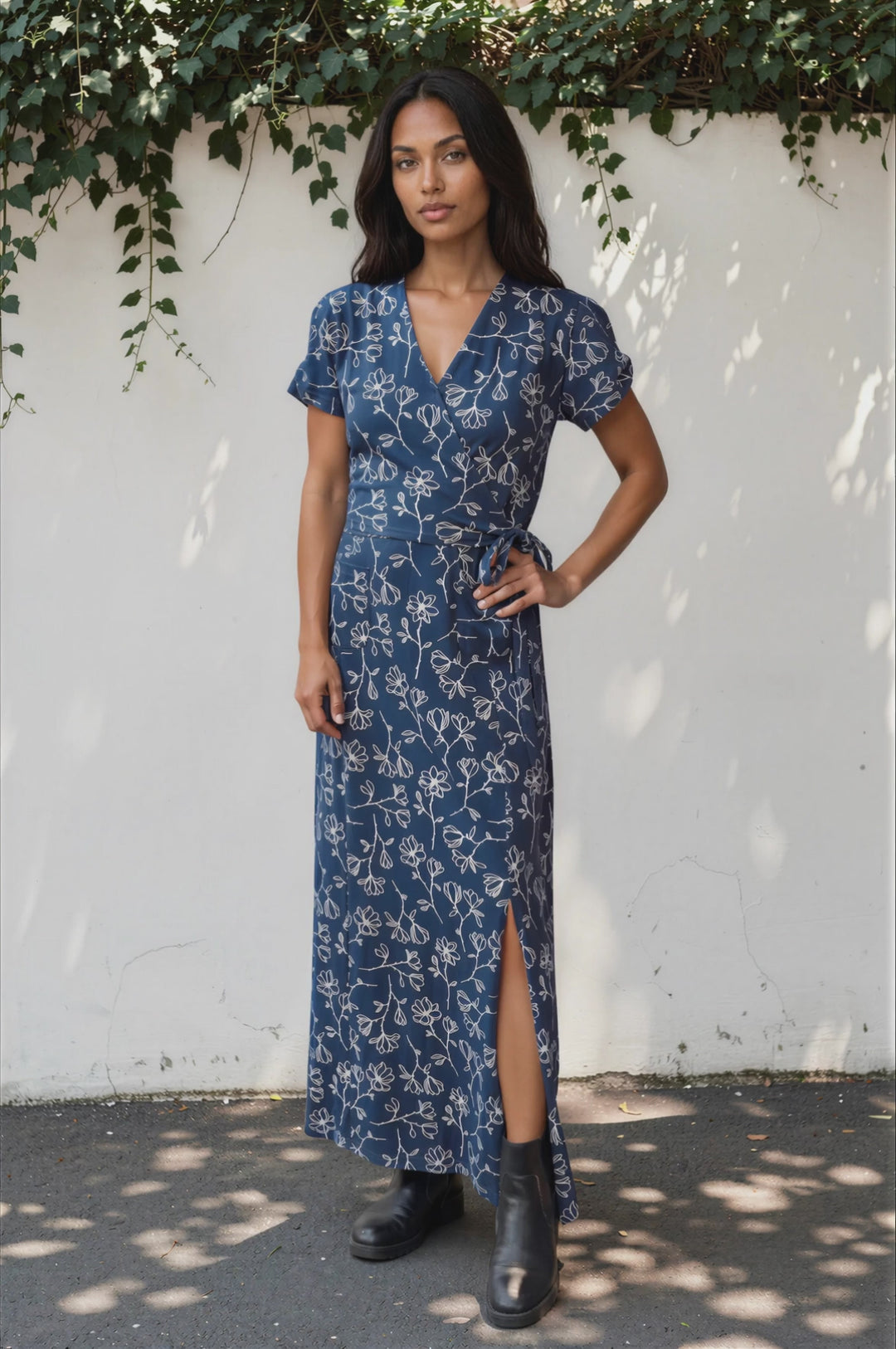 Sapphire Magnolia Organic Maxi Dress