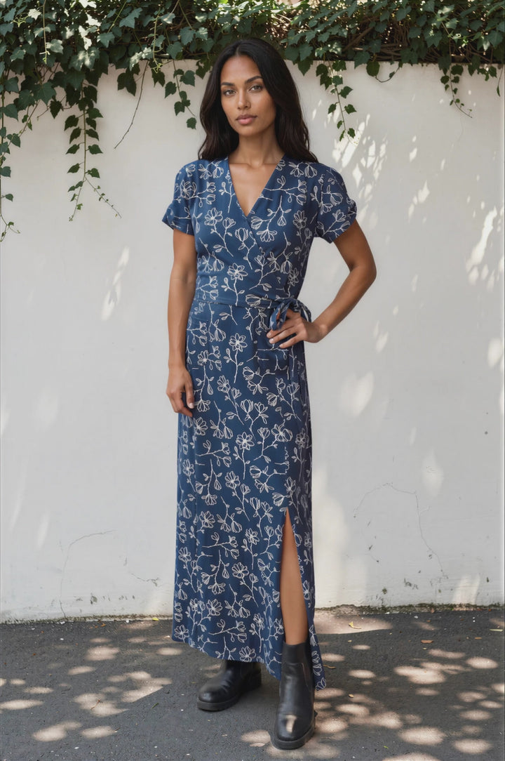Sapphire Magnolia Organic Maxi Dress