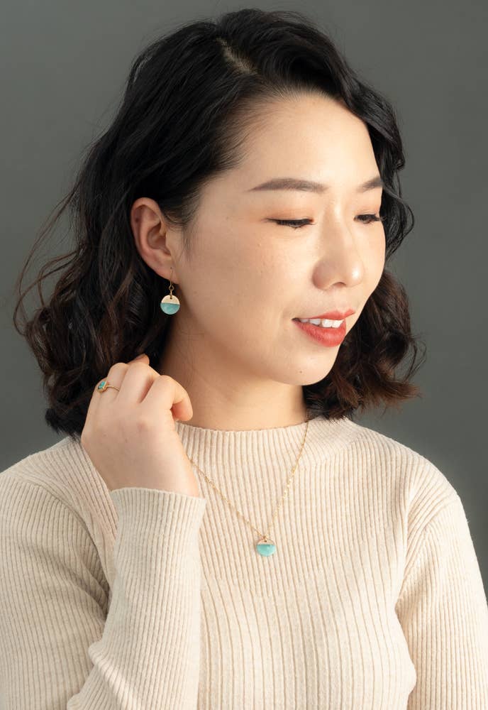 Refresh Earrings in Aqua - Passion Lilie