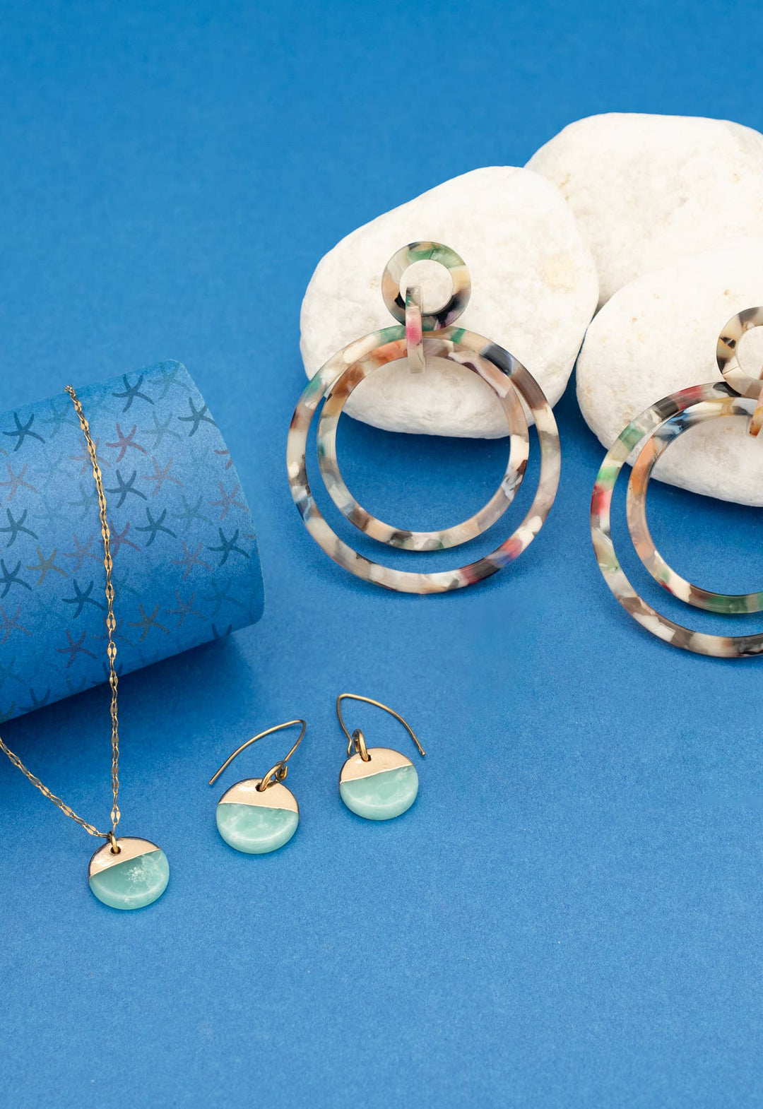 Refresh Earrings in Aqua - Passion Lilie