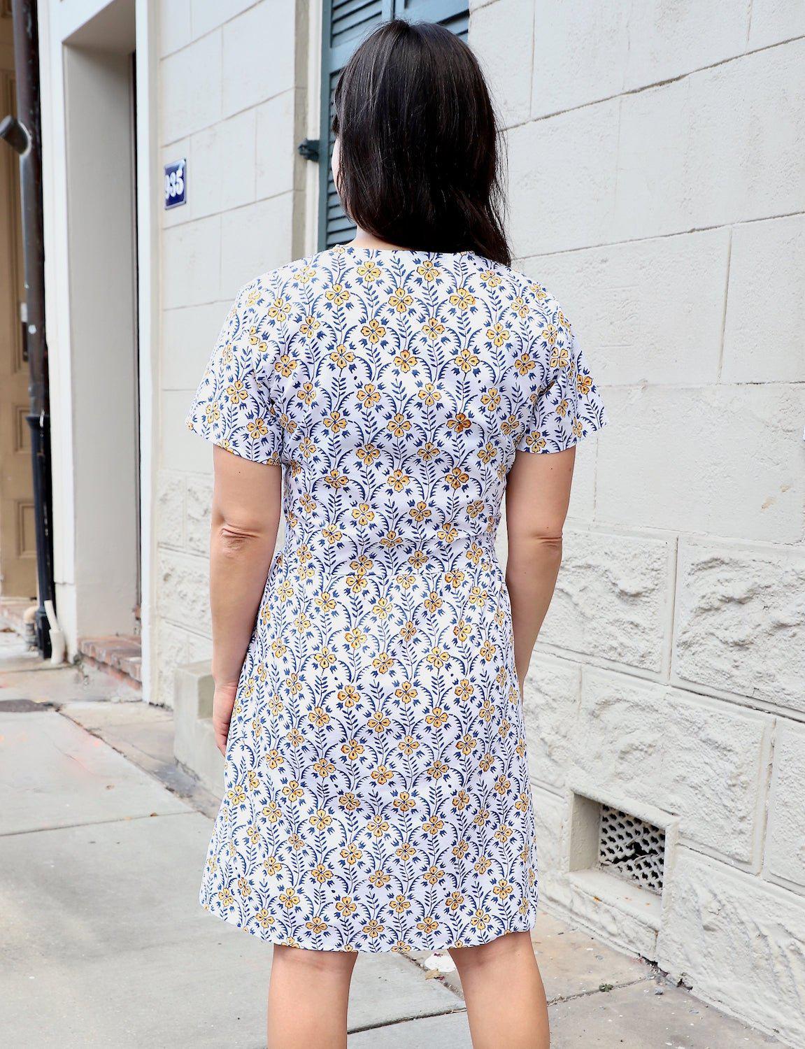 organic cotton floral dress Women's Organic Cotton Maxi Dress