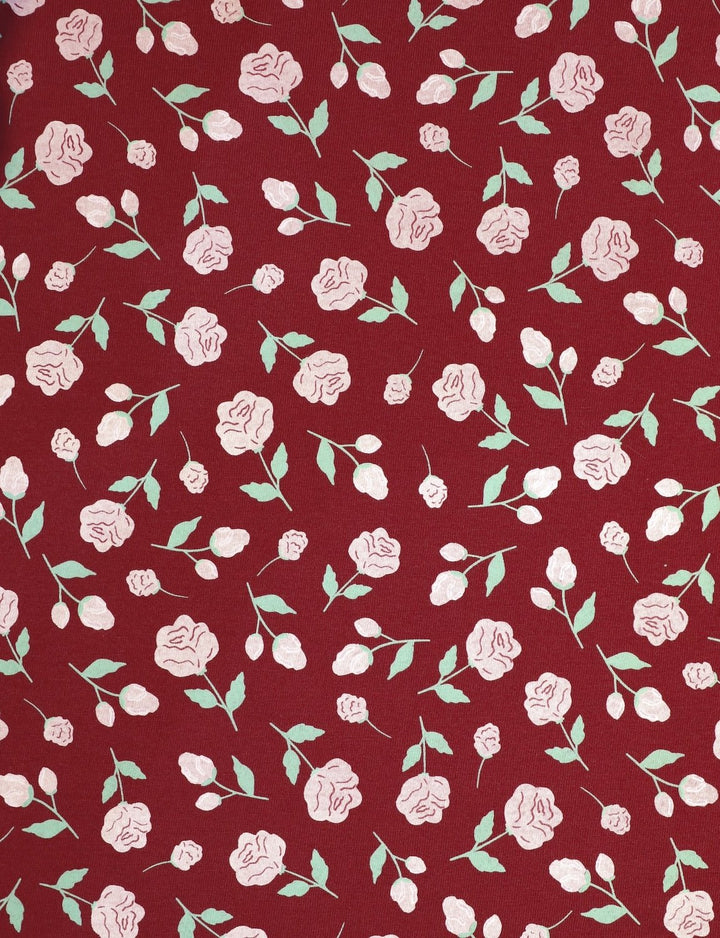 Roma Floral Organic Wrap Dress - Passion Lilie