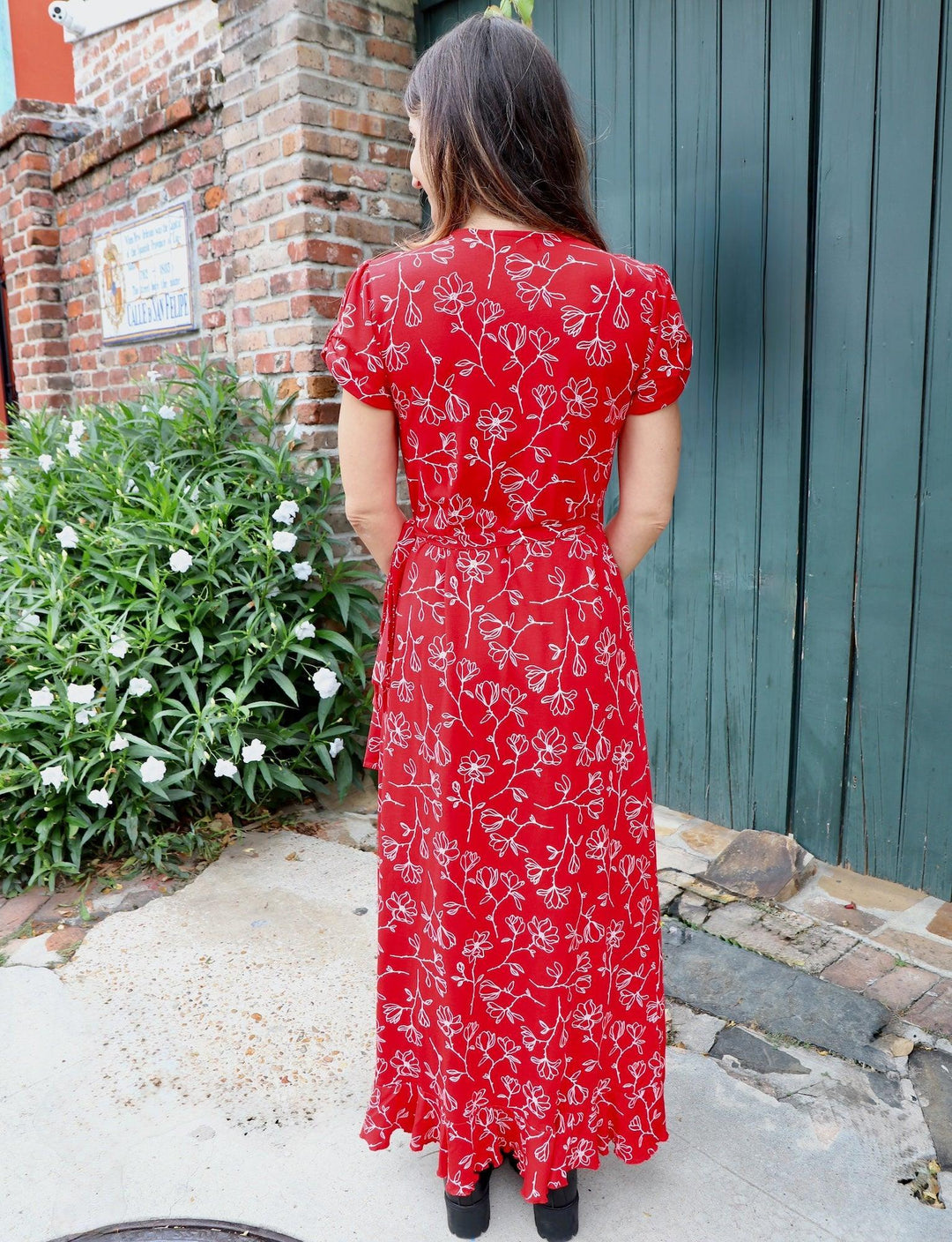 Scarlet Magnolia Organic Wrap Dress - Passion Lilie - Fair Trade - Sustainable Fashion