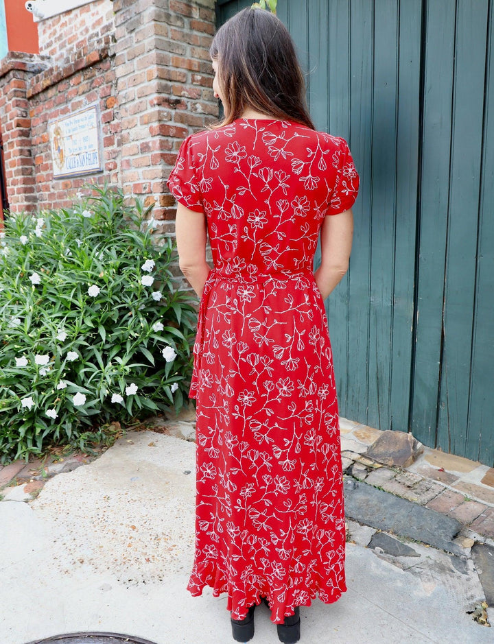 Scarlet Magnolia Organic Wrap Dress - Passion Lilie - Fair Trade - Sustainable Fashion