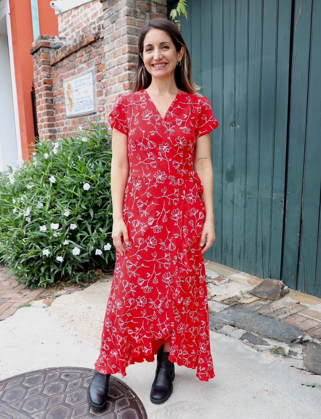 Scarlet Magnolia Organic Wrap Dress - Passion Lilie - Fair Trade - Sustainable Fashion