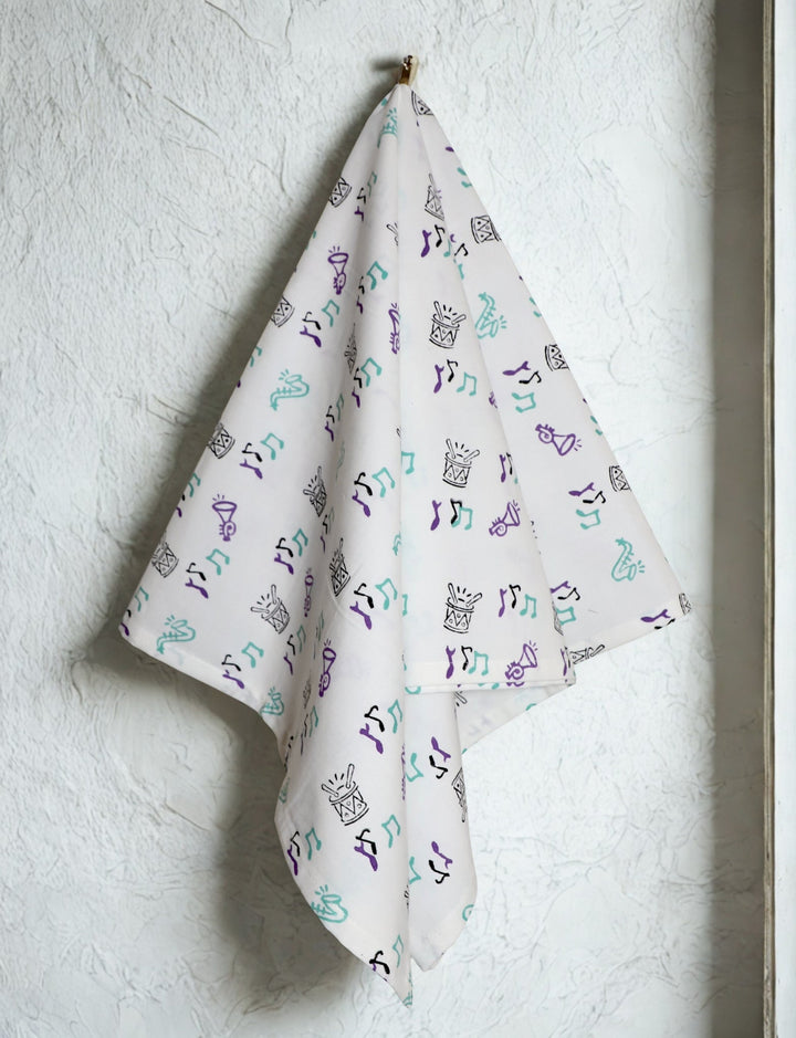 Second Line Cotton Tea Towel - Passion Lilie