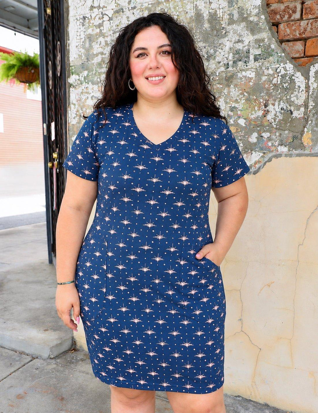 Solstice Blue Organic Shift Dress - Passion Lilie