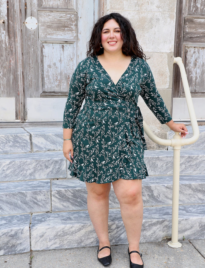 Songbird Organic Wrap Dress - Passion Lilie - Fair Trade - Sustainable Fashion