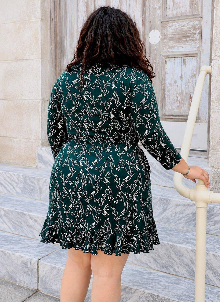 Songbird Organic Wrap Dress - Passion Lilie