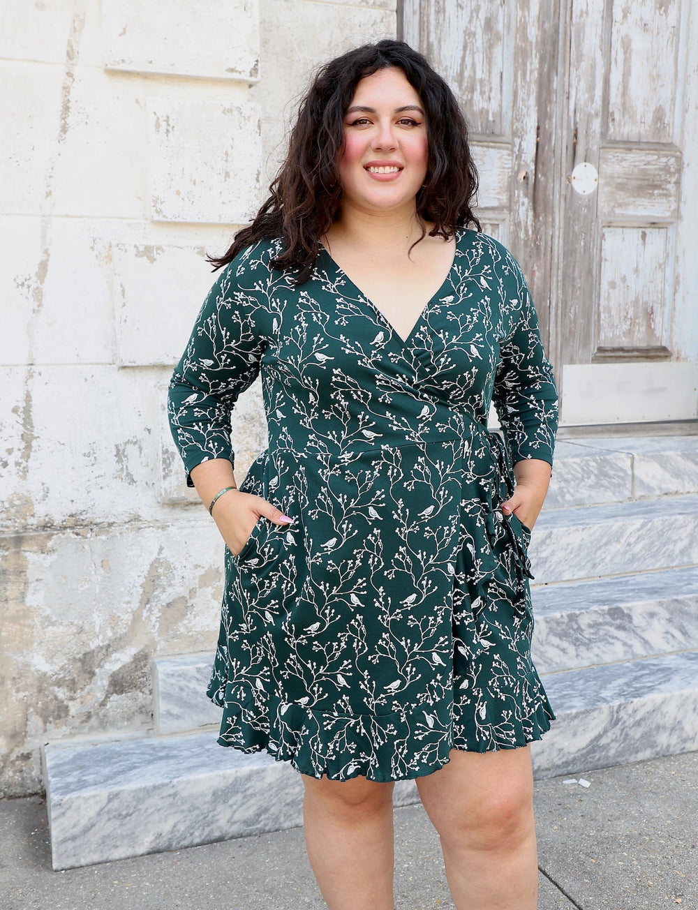 Songbird Organic Wrap Dress - Passion Lilie - Fair Trade - Sustainable Fashion