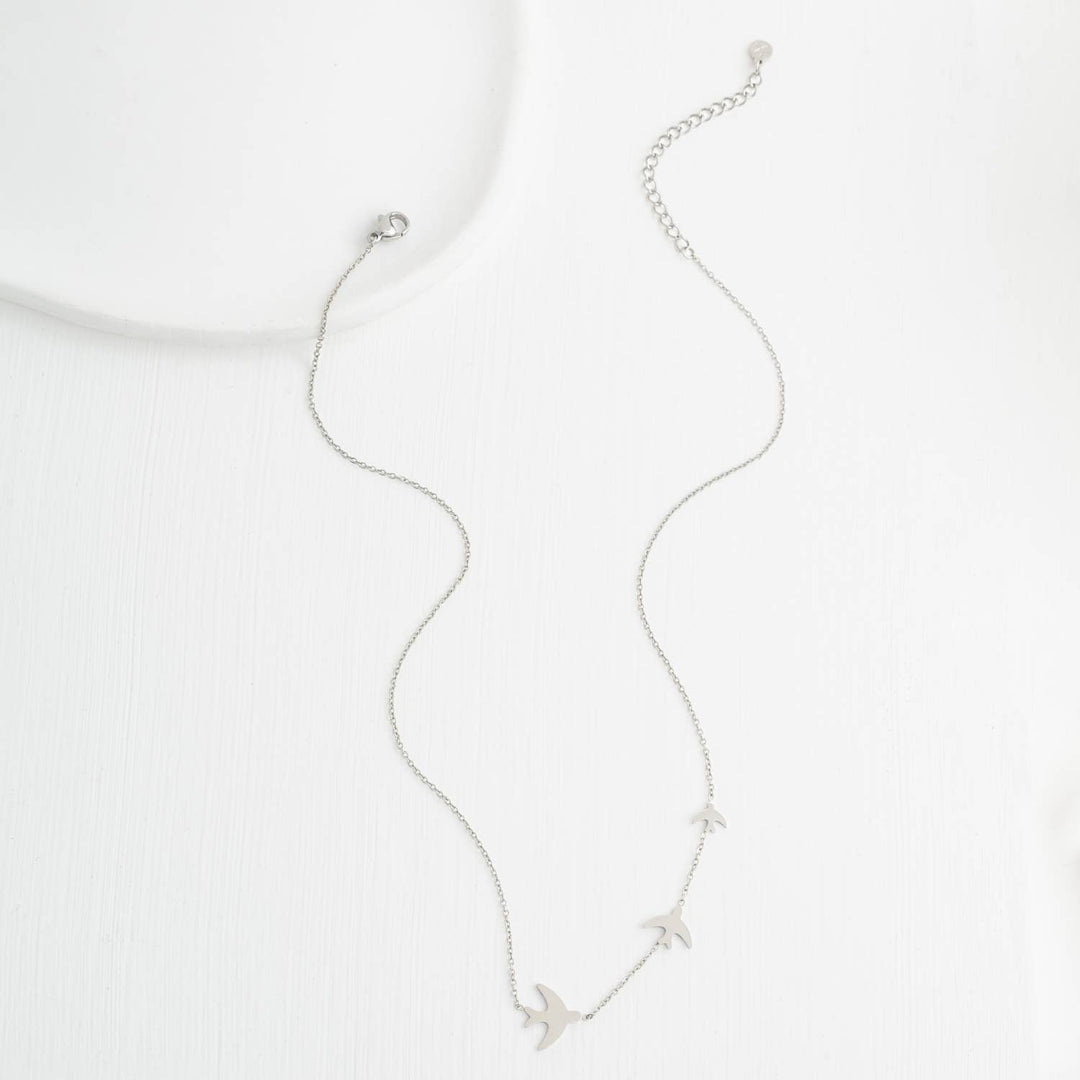 Sparrow Stainless Steel Necklace - Passion Lilie