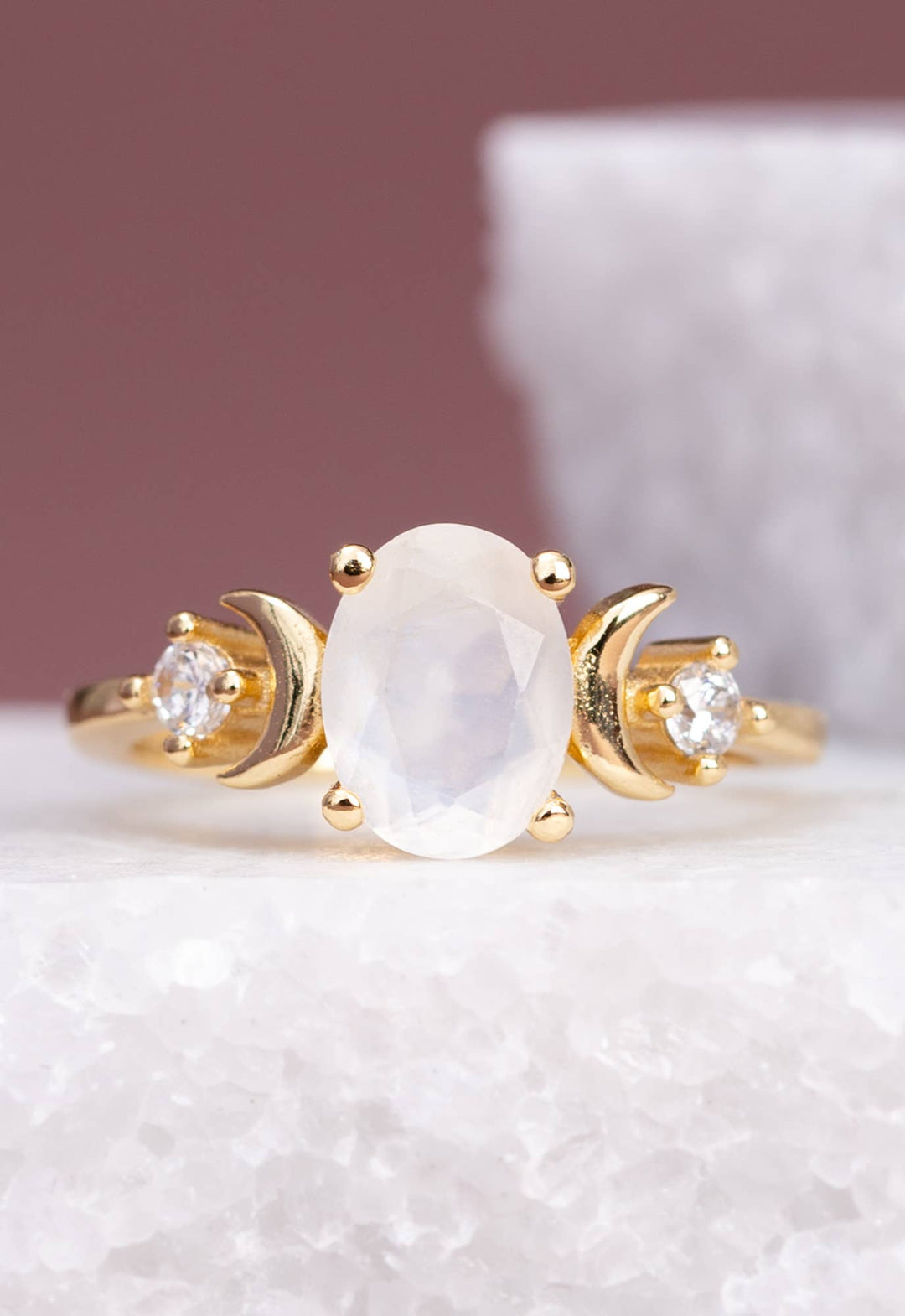 Starlight Moonstone Ring - Passion Lilie