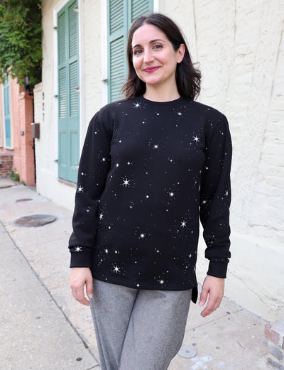 Starry Organic Fleece Sweater - Passion Lilie