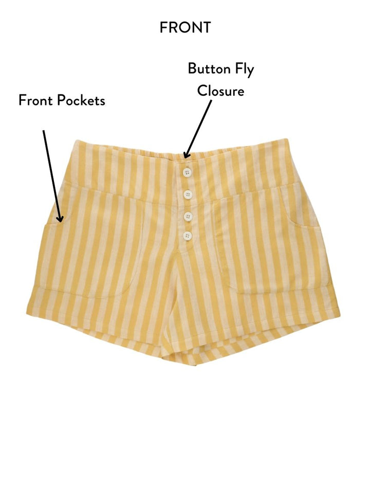 Sun Ray Organic Cotton Shorts - Passion Lilie