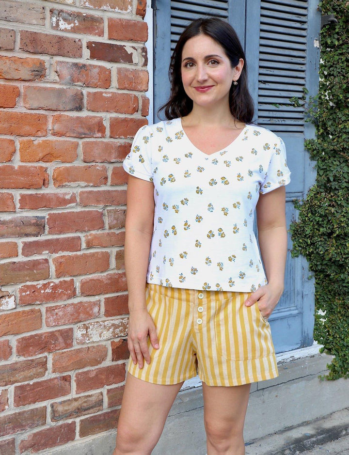 Sun Ray Organic Cotton Shorts - Passion Lilie