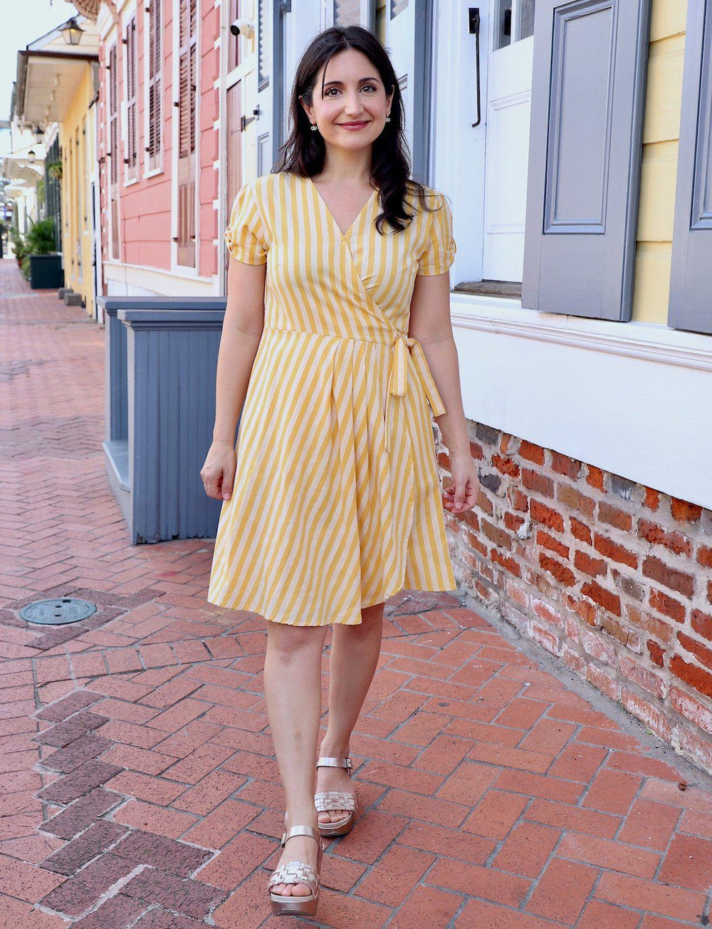 my philosophy golden yellow wrap dress Lulus My Philosophy Golden Yellow Wrap Dress S