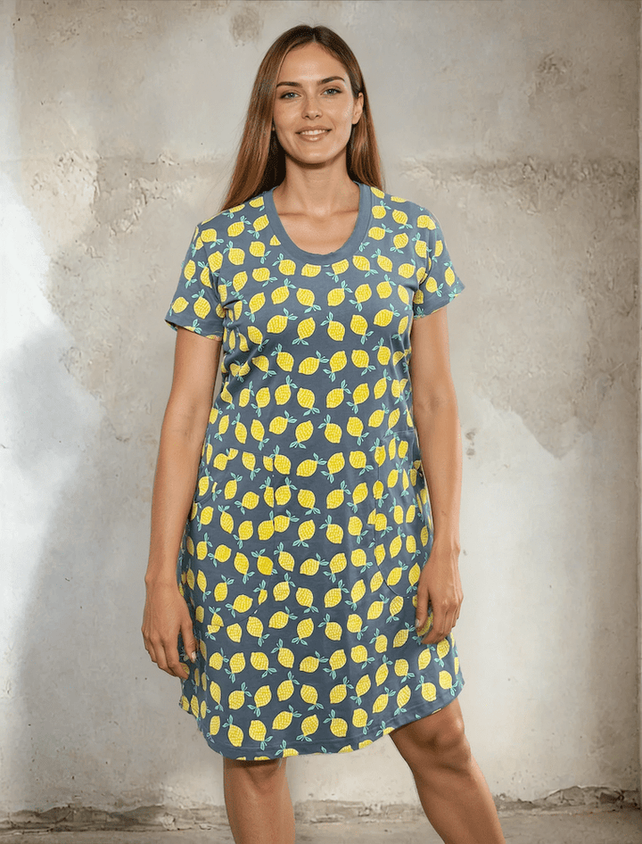 Sweet Lemon Organic Dress - Passion Lilie