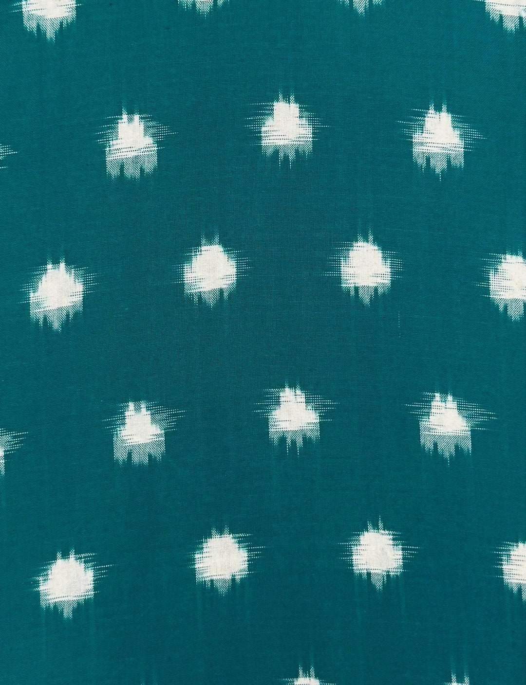 Teal Polka Dot Organic Cotton Wrap Dress - Passion Lilie