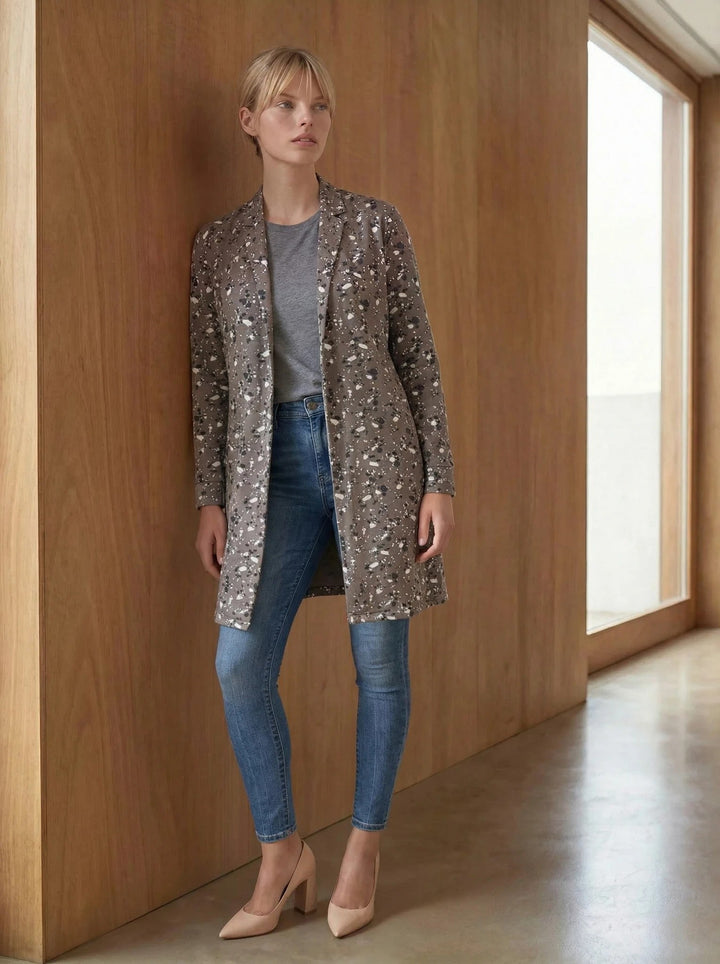 Terrazo Organic Coat - FINAL SALE - Passion Lilie