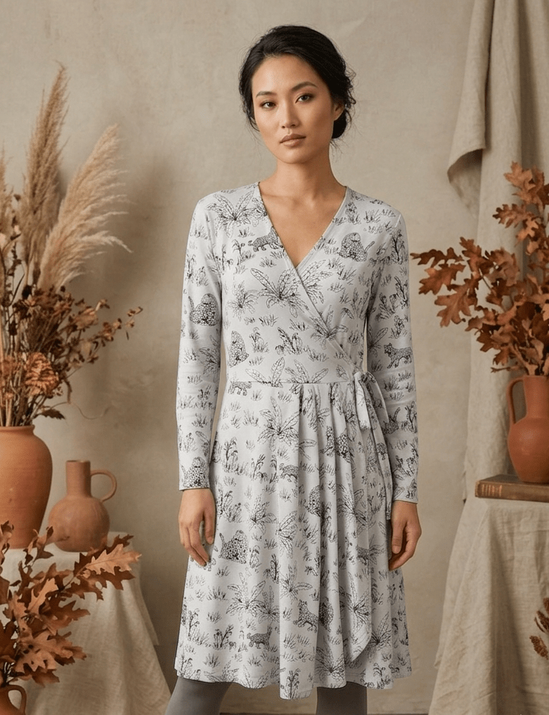 grey wrap dress Baltic Born Womens Katelyn Velvet Maxi | Dusty Blue This long sleeve wrap dress is a wearable work of art Tory Burch Women's Wool Wrap