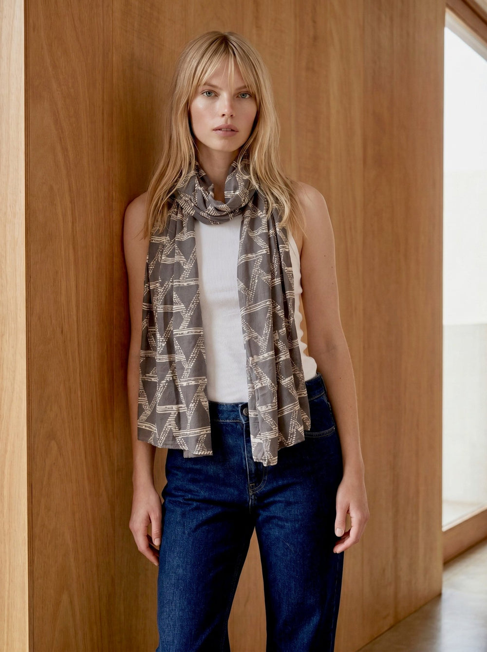 Triangles Organic Scarf - Passion Lilie