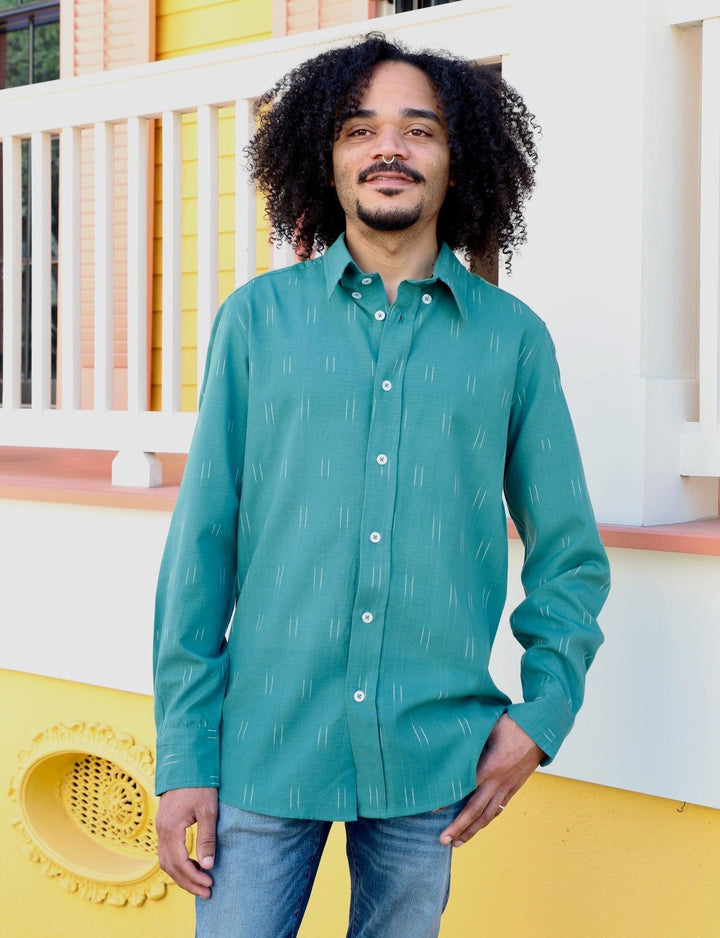 Turquoise Ikat Men&